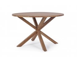 Okrągły stół ogrodowy akacjowy DUBLINO 120 bizzotto