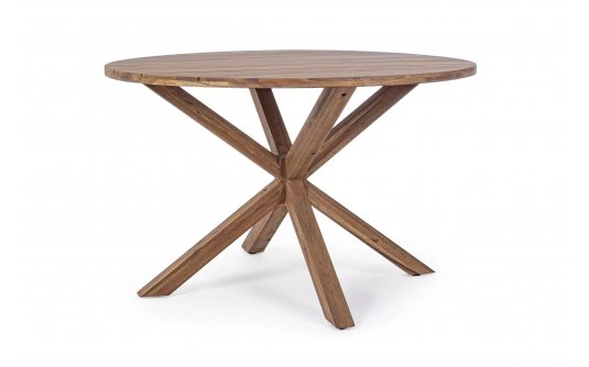 Okrągły stół ogrodowy akacjowy DUBLINO 120 bizzotto