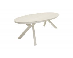 DAVOS 220x120 cm Stół ogrodowy niski jadalniany z kamiennym blatem – LesliLiving