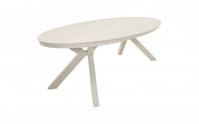 DAVOS 220x120 cm Stół ogrodowy niski jadalniany z kamiennym blatem – LesliLiving