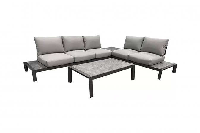 Narożnik platfromowy ciemnoszary ogrodowy EVOLA