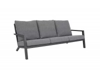 Aluminiowa sofa wypoczynkowa ogrodowa antracyt DOWN TOWN na nowoczesny taras