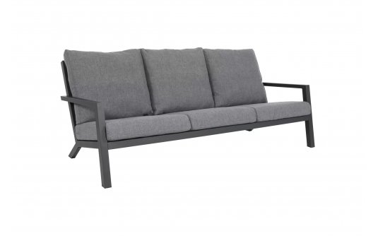 Aluminiowa sofa wypoczynkowa ogrodowa antracyt DOWN TOWN na nowoczesny taras