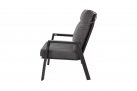 Fotel ogrodowy aluminiowy z pochylanym oparciem antracyt OHIO 