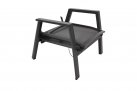 Fotel ogrodowy aluminiowy z pochylanym oparciem antracyt OHIO 