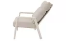 Fotel ogrodowy aluminiowy z pochylanym oparciem beżowsy OHIO 