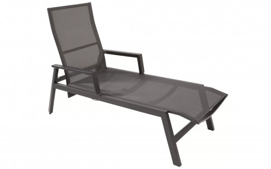 Leżak alumionwy z kółkami alumniowy antracyt OHIO Leżak alumionwy z kółkami alumniowy antracyt OHIO