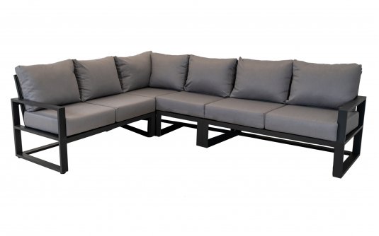 Aluminiowy narożnik ogrodowy ciemnoszare aluminium PINA COLADA