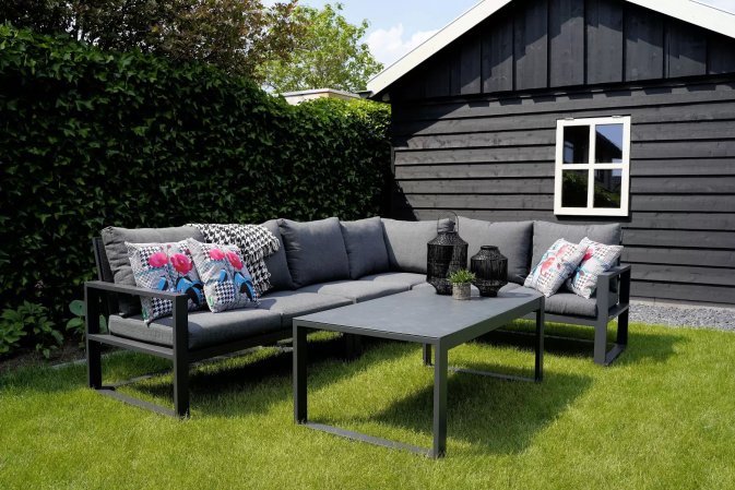 Alumniowy narożnik ogrodowy ciemnoszare aluminium PINA COLADA