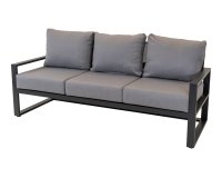 Aluminiowa sofa wypoczynkowa na taras szara PINA COLADA | sklep Dekkor