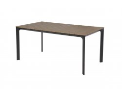 Stół ogrodowy aluminiowy z blatem kompozyto a la teak 160x90 AREZZO