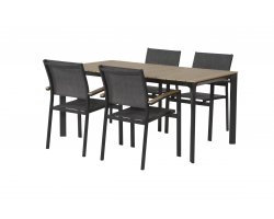 Zestaw obiadowy dla 6 osób aluminium kompozyt i tekstylina AREZZO 160x90