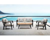 Komplet wypoczynkowy nowoczesny aluminiowy EMOTI  higold