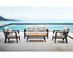 Komplet wypoczynkowy nowoczesny aluminiowy EMOTI  higold