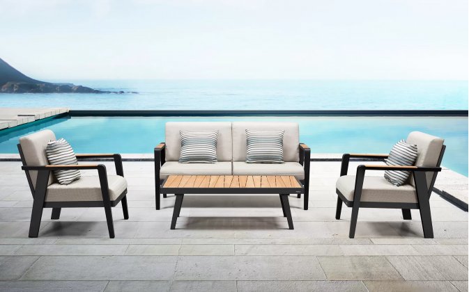 Komplet wypoczynkowy nowoczesny aluminiowy EMOTI  higold