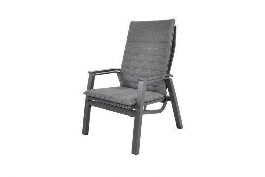 Zestaw 2 foteli z regulowanym opchyleniem oparcia podnóżkami i stolikiem ALLEGRO