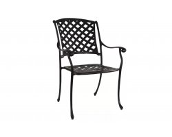 Aluminiowe czarne odlewane krzesło klasyczne ogrodowe WESTIMINISTER