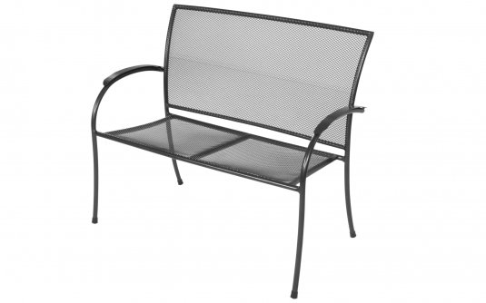 Szara łąwka stalowa ogrodowa metalowa NORDIC