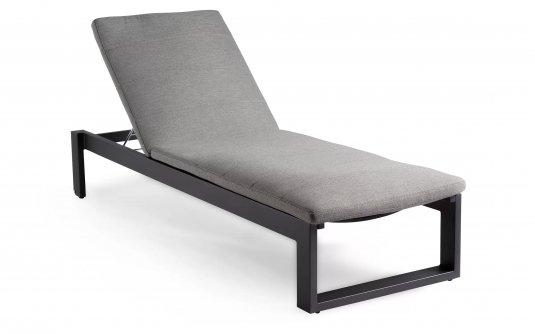Nowoczesny leżak na taras aluminiowy STRATOS z materacem Nowoczesny leżak na taras aluminiowy STRATOS z materacem