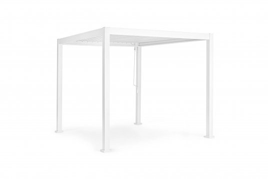 Pawilon ogrodowy biały 3x3 zamykany dach PACIFIC bizzotto