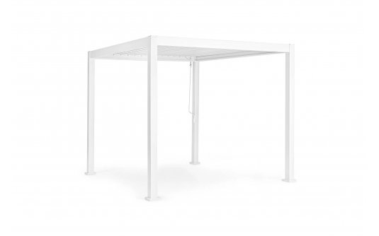Pawilon ogrodowy biały 3x3 zamykany dach PACIFIC bizzotto
