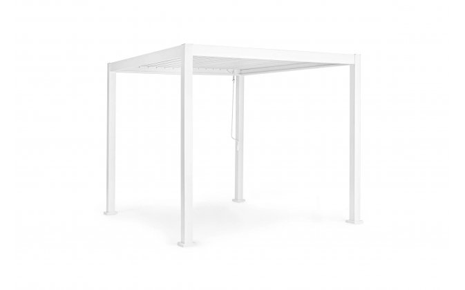 Pawilon ogrodowy biały 3x3 zamykany dach PACIFIC bizzotto