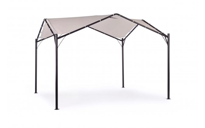 Pawilon ogrodowy 3,5x3,5 m stal antracyt DOME bizzotto