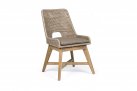 Beżowe ekskluzywne krzesło stołowe ogrodowe HESPERIA bizzotto