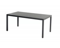 Prostokątny stół ogrodowy aluminiowy 170x90 antracyt blat SprayStone LIVORNO Hartman