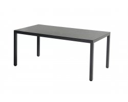 Prostokątny stół ogrodowy aluminiowy 170x90 antracyt blat SprayStone LIVORNO Hartman