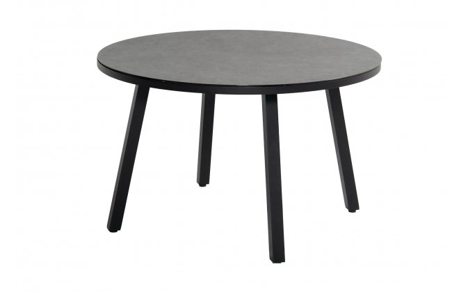 Okrągły sluminiowy stół ogrodowy o średnicy 120 cm LIVORNO Hartman