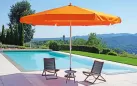 Ośmiokątny parasol aluminiowa noga kolory czaerwony zółty niebieski pomarancz krem śr. 400 cm