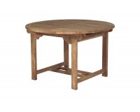 Okrągły stół 120 cm rozkładany teak do długości 170 cm CARAPIA