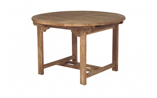 Okrągły stół 120 cm rozkładany teak do długości 170 cm CARAPIA