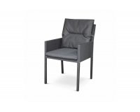 Fotel stołowy z obiciem z tekstyliny RECOLETA Tierra