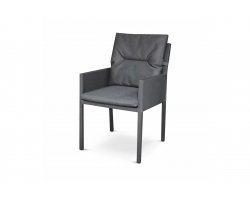 Fotel stołowy z obiciem z tekstyliny RECOLETA Tierra