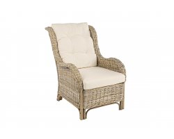 Fotel rattanowy klasyczny do patio SABINE