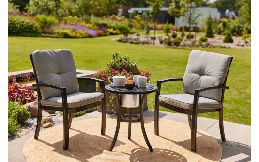 Zestaw kawowy grillowy aluminiowy czarny ROSARIO Hartman