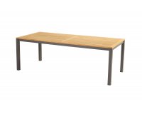 Aluminiowy stół ogrodowy z blatem teak 220x100 SONATA Hartman