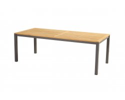 Aluminiowy stół ogrodowy z blatem teak 220x100 SONATA Hartman