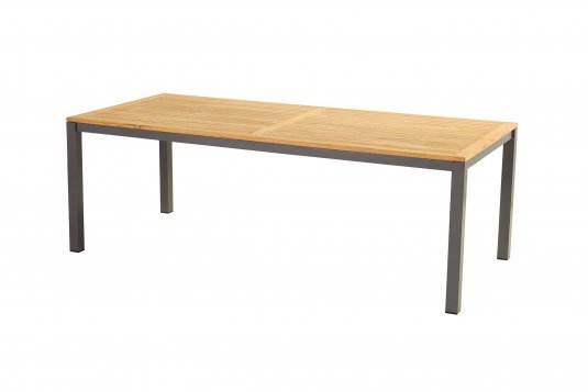 Aluminiowy stół ogrodowy z blatem teak 220x100 SONATA Hartman