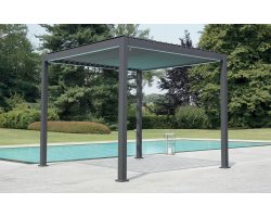 Pawilon kwadratowy z zamykanym dachem 3x3 ARIZONA antracyt