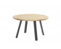 Okrągły stół ogrodowy o śr. 130 cm podstawa 4-nożna ciemnoszara AMBASSADOR 4so