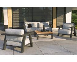 Komplet wypoczynkowy aluminiowy nowoczesny ICONIC 4so