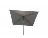Antracytowy Parasol noga centralna pochylany 250x250 AZZURRO 4SO