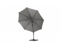 Parasol z boczną noga antracyt i taupe poszyciem ośmiokątny 350 SIESTA 4so