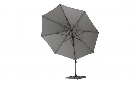 Parasol z boczną noga antracyt i taupe poszyciem ośmiokątny 350 SIESTA 4so Parasol z boczną noga antracyt i taupe poszyciem ośmiokątny 350 SIESTA 4so