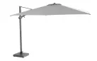 Parasol ogrodowy 300x300 cm ekskluzywny SIESTA PREMIUM noga antracyt / poszycie SZARE