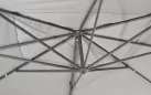 Parasol ogrodowy 300x300 cm ekskluzywny SIESTA PREMIUM noga antracyt / poszycie SZARE