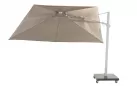 Parasol ogrodowy 300x300 cm ekskluzywny SIESTA PREMIUM noga BIAŁA / poszycie PIASKOWY